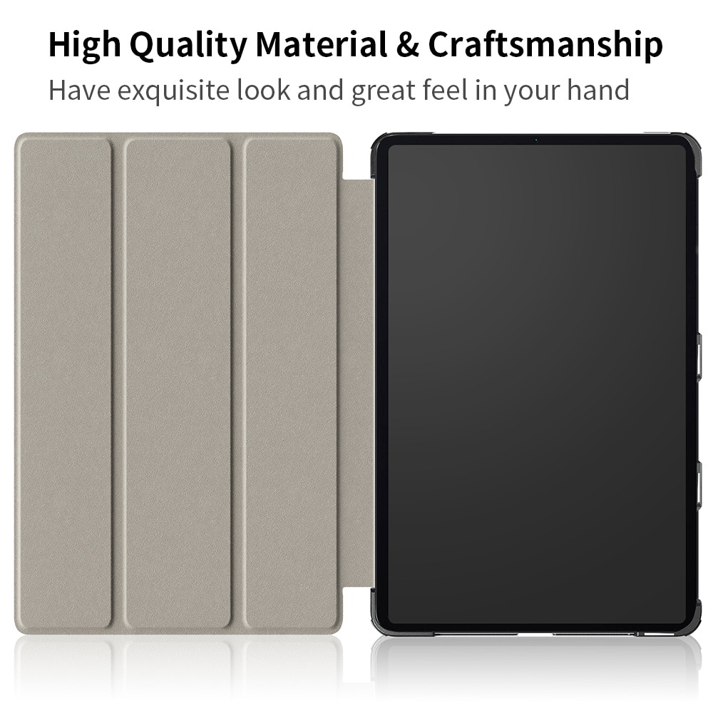 Husa pentru Samsung Galaxy Tab S10 Lite / FE 10.9" (2025) cu Suport S Pen, Piele eco, Smart Cover – Negru