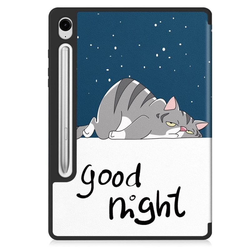 Husa pentru Samsung Galaxy Tab S10 FE Plus 13.1" cu Suport S Pen, Piele eco, Smart Cover – Good night