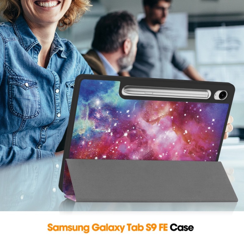 Husa pentru Samsung Galaxy Tab S10 FE Plus 13.1" cu Suport S Pen, Piele eco, Smart Cover – Galaxy