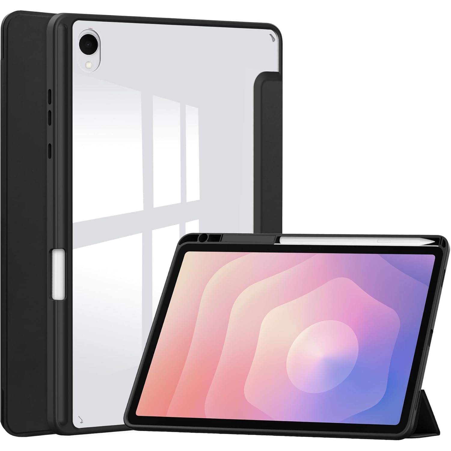 Husa Smart Cover compatibila cu Samsung Galaxy Tab S11 Ultra 2025 14.6inch, Slot Pen, Negru, TELGORBCS