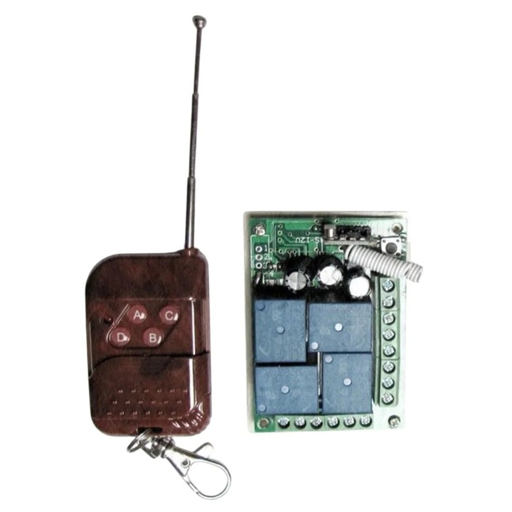 Telecomanda+receptor 4 canale automatizari