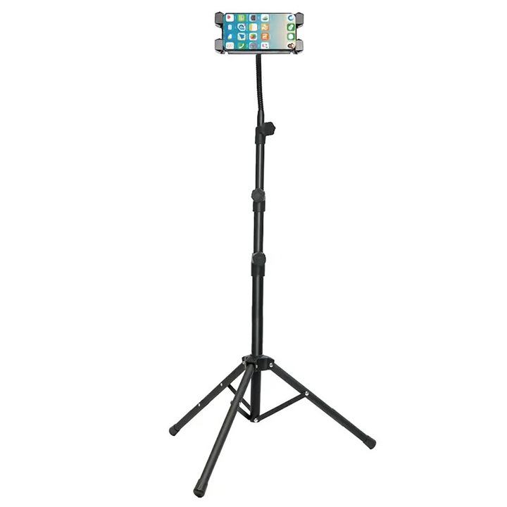Suport SMM20 cu trepied 0.55-1.65m pentru tabletă/smartphone 4.7-12.9 inch, inclus husa transport, Ibiza