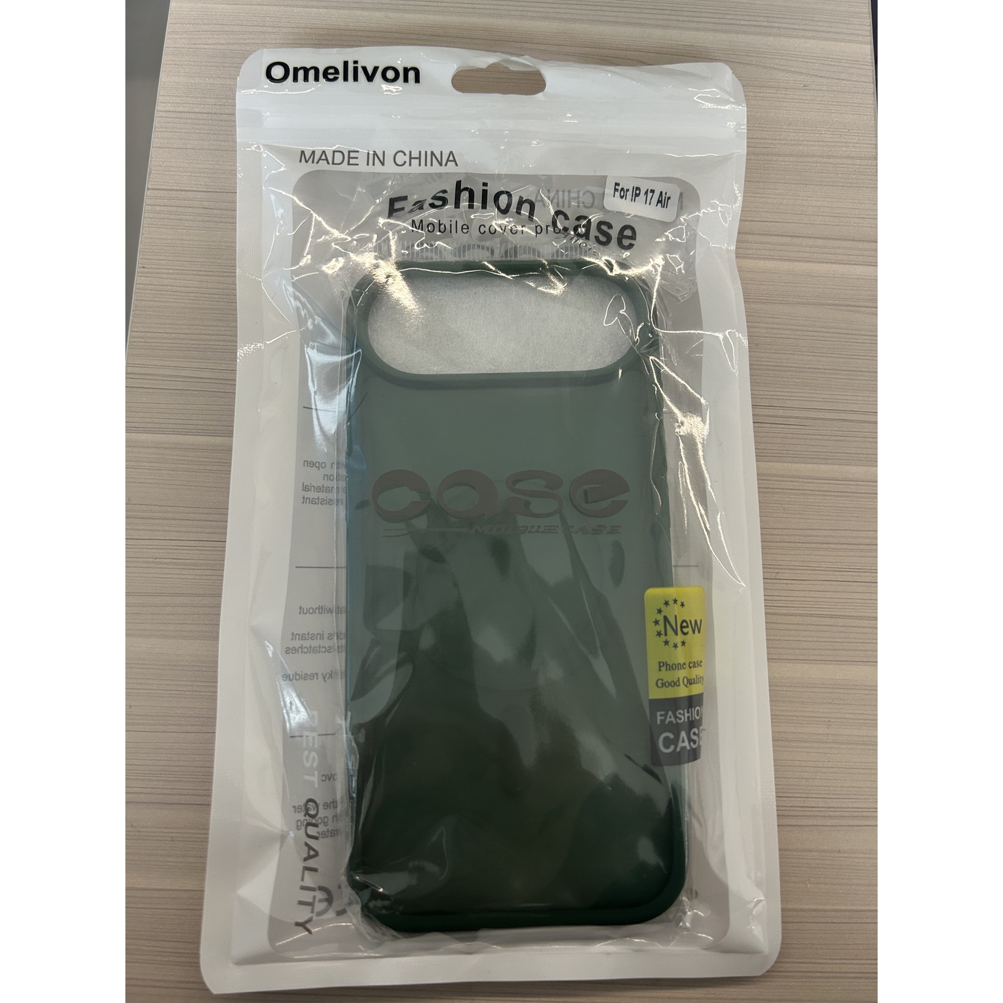 Husa de protectie pentru iPhone 17 Air, Omelivon, MagSafe, Incarcare Wireless, Antisoc, Margini Ridicate pentru Protectia Ecranului si a Camerelor, Verde