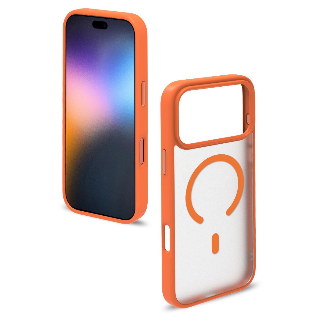 Husa de Protectie, Compatibila Apple iPhone 17 Pro Max, Doctor Shield Fantom, MagSafe - Portocaliu