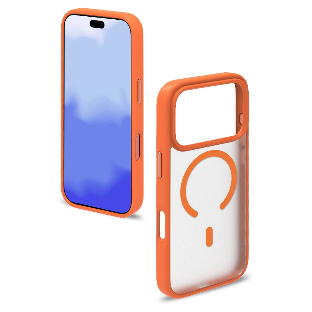 Husa de Protectie, Compatibila Apple iPhone 17 Pro, Doctor Shield Fantom, MagSafe - Portocaliu