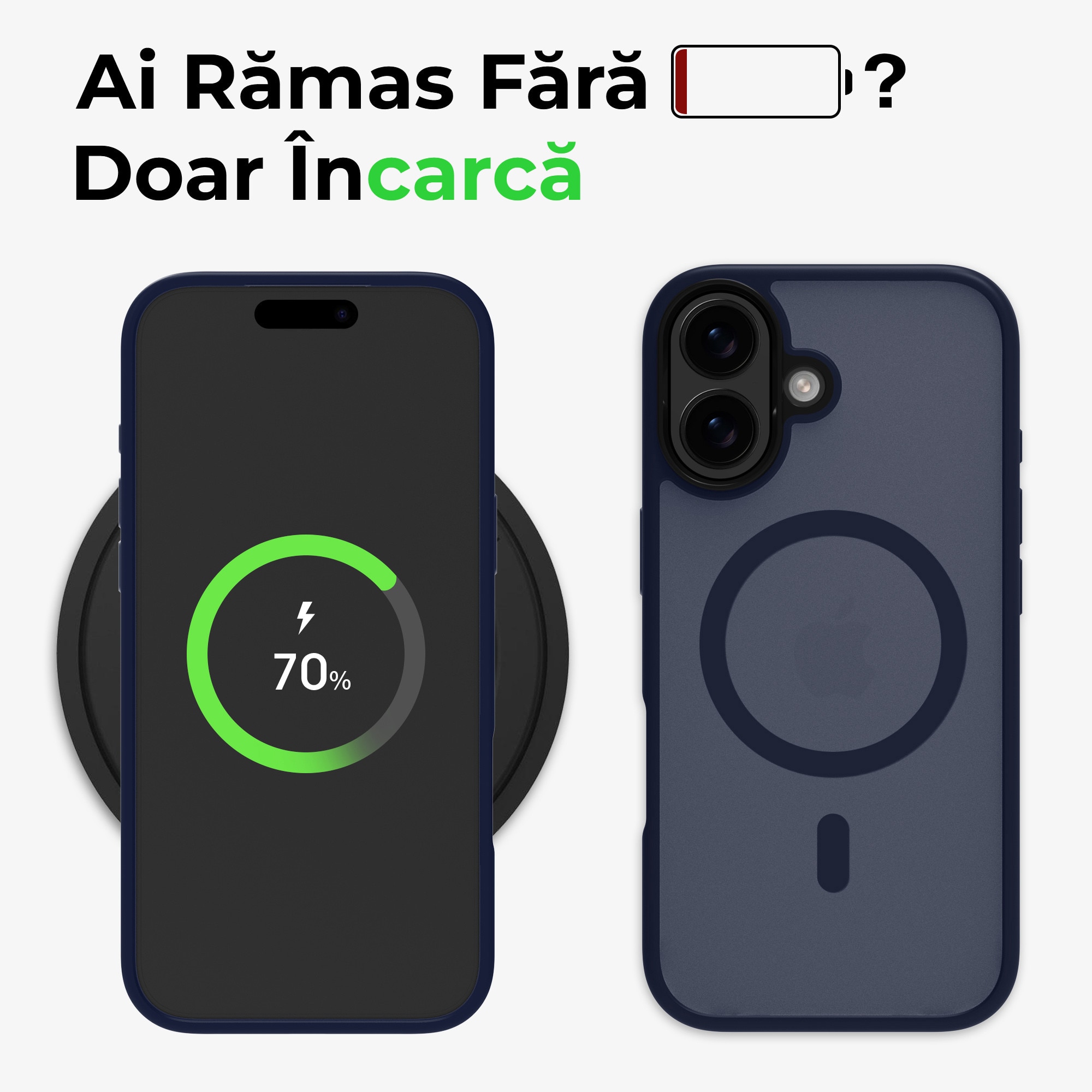 Husa de Protectie, Compatibila Apple iPhone 17, Doctor Shield Fantom, MagSafe - Albastru