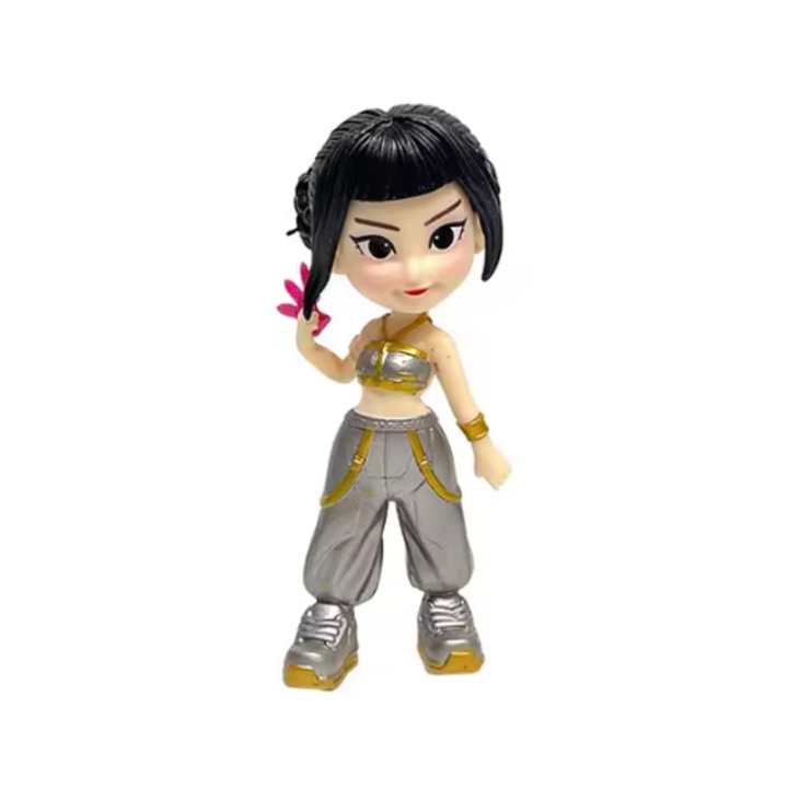 Figurina Zoey k pop demon hunter VICTINY ® negru, multicolor, 18/19 cm, cutie carton