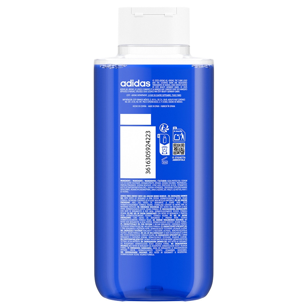 Gel de Dus Adidas Vibes Energy Drive Fougere Aromatic, 400 ml