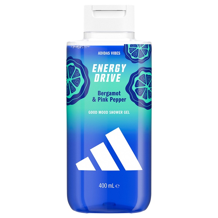 Gel de Dus Adidas Vibes Energy Drive Fougere Aromatic, 400 ml