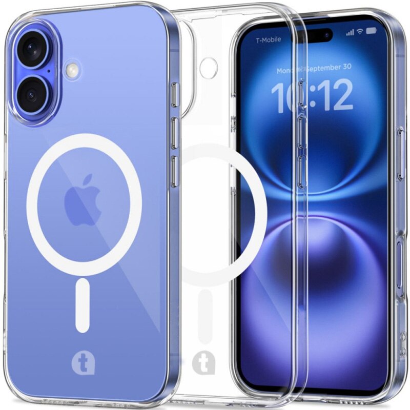 Husa de protectie telefonultau® din silicon pentru Apple iPhone 16, MagSafe, Ultra Slim, Flexibila, Clear Case, Transparent