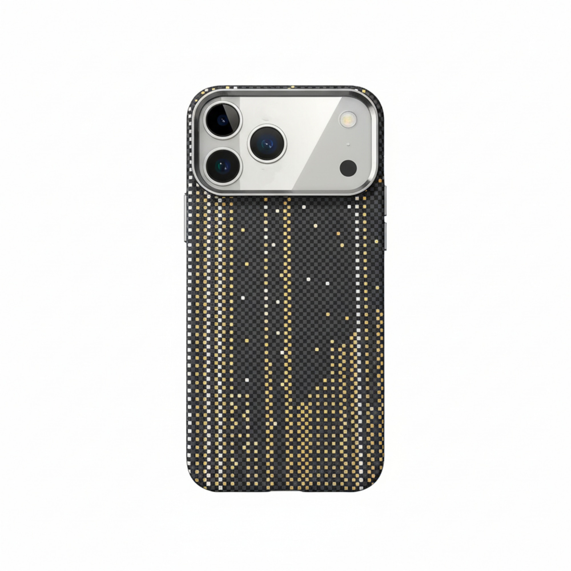 Husa Premium pentru iPhone 17 Pro, Policarbonat, Efect fosforescent, functie MagSafe, Ultra Slim, Neagra