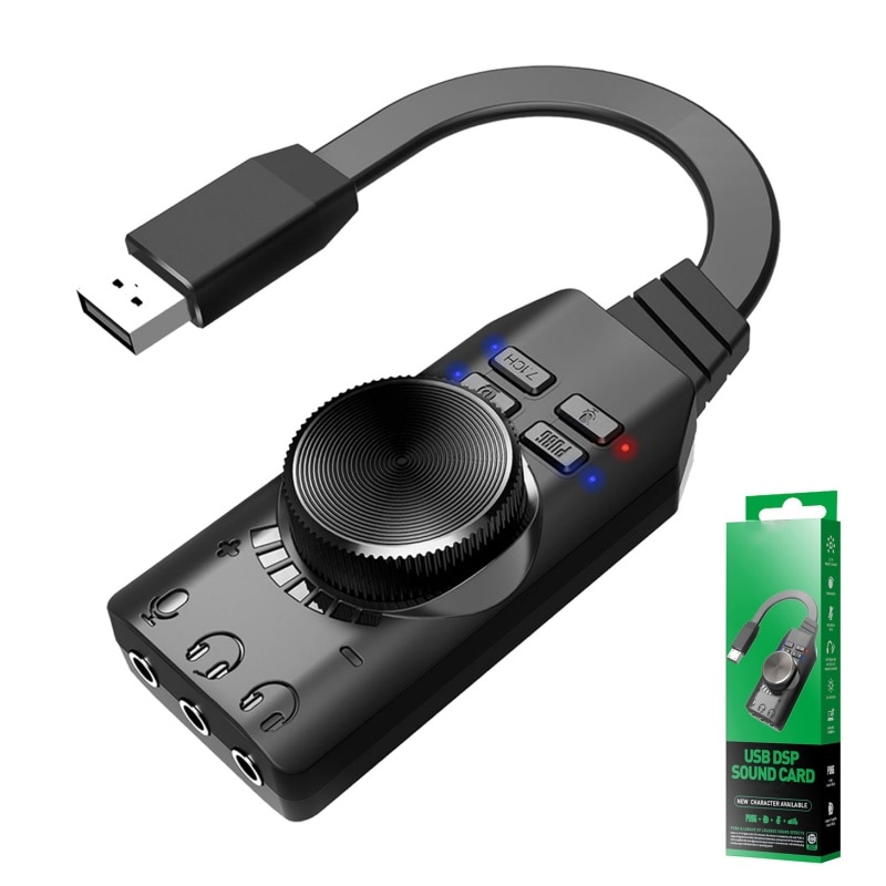 Multiple Usb Dsp USB DSP hangkártya, audio erősítő modul, mélyhangkiemelés, dinamikus EQ ...