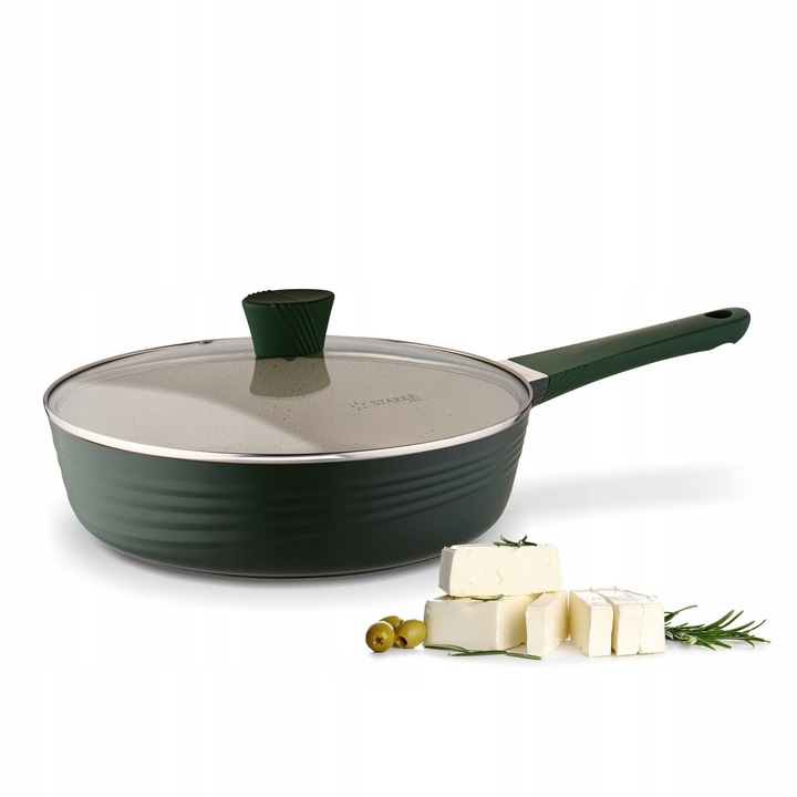 Тиган Мрамор Starke Pro Naturale 28 см, Индукция, С капак