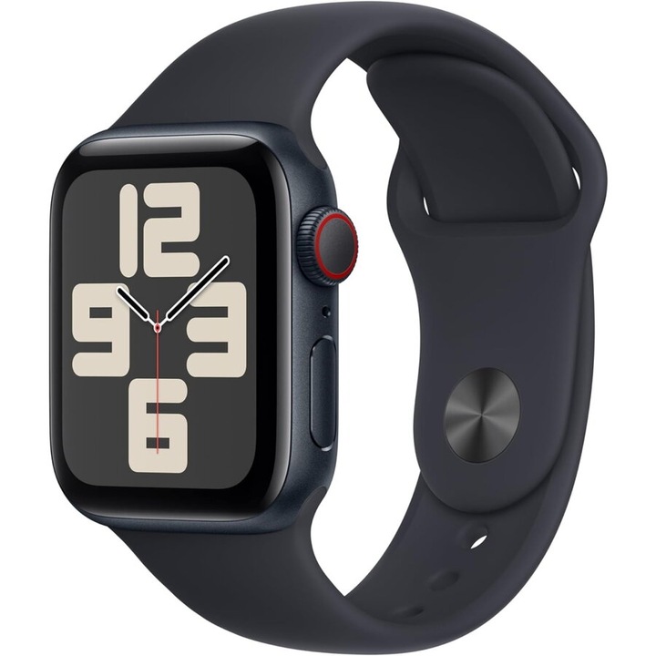 Smartwatch Apple SE 2nd Gen 40mm, aluminiu midnight, bratara sport midnight