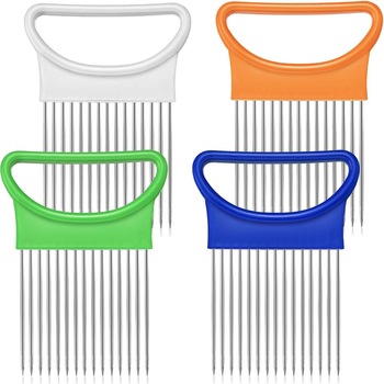 Feliator manual legume, set 4 bucati, inox, 8 cm, multicolor