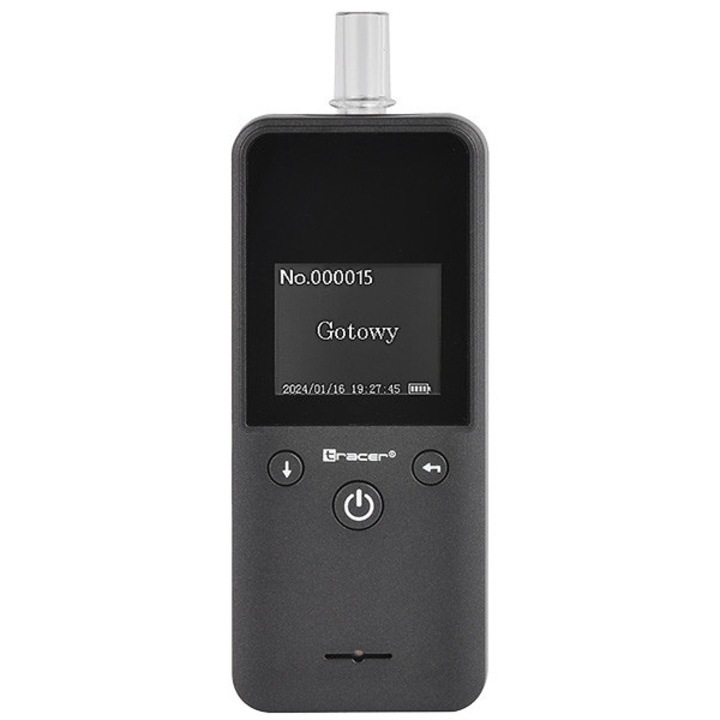 Tracer Clarix EZ-4, LCD kijelző, Platina szenzor, Akkumulátoros, Fekete, Digitális alkoholszonda