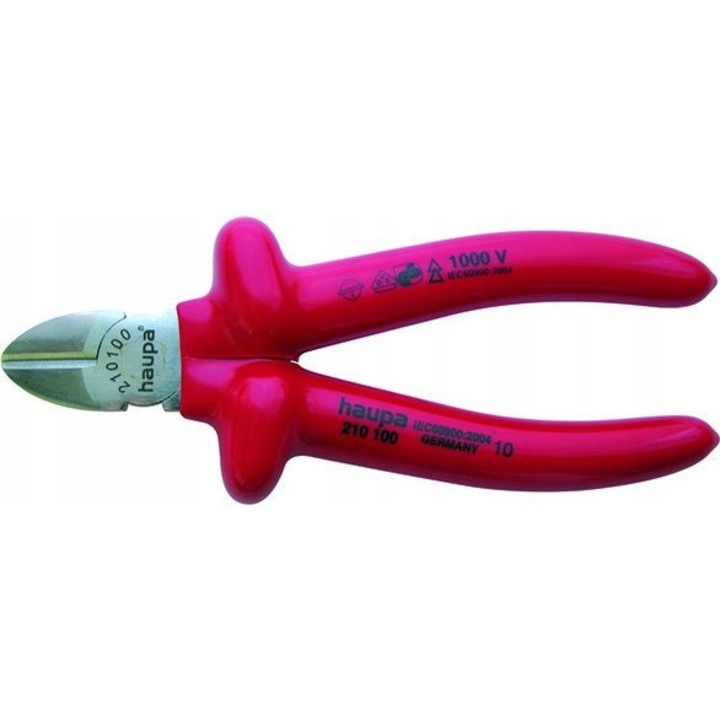 Cleste lateral VDE HAUPA HDL791, 165mm, izolatie 1000V, 0.06x0.17x0.03m