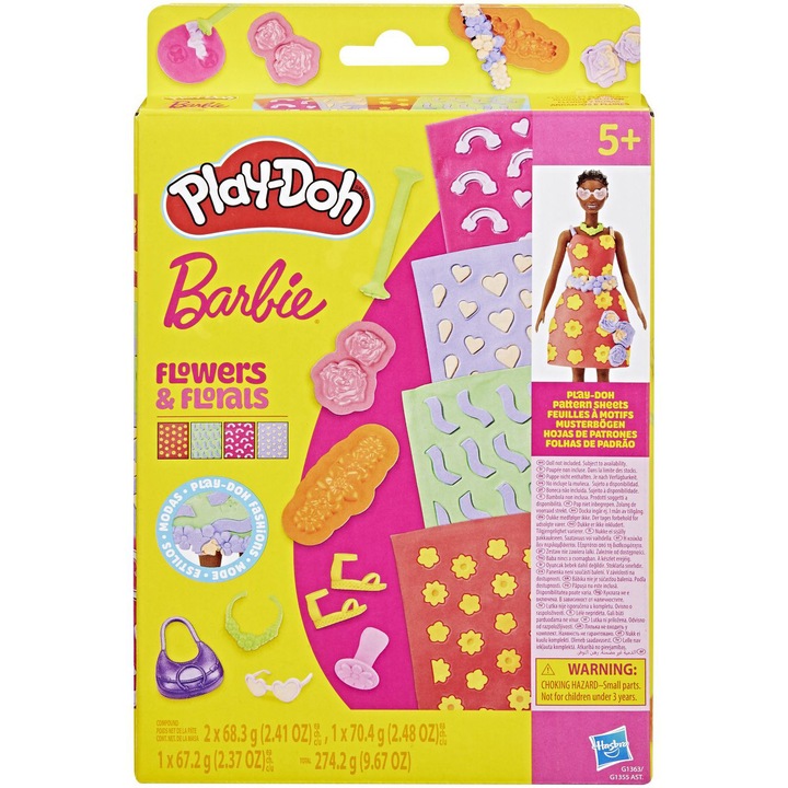 Комплект Play-Doh Barbie - Модни творения с цветя