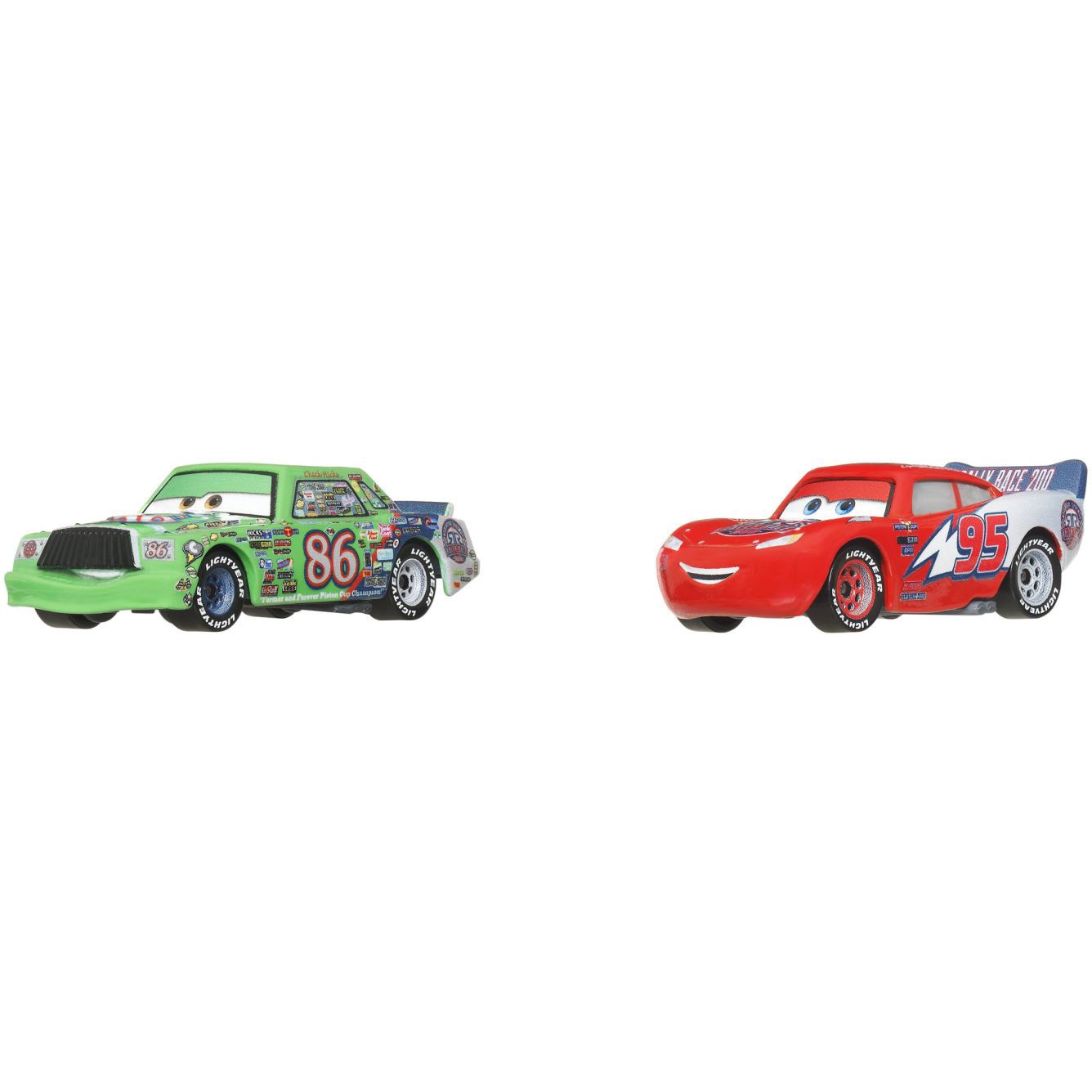 Set 2 masinute Disney Cars 3 - Fulger McQueen si Chick Hicks - eMAG.ro