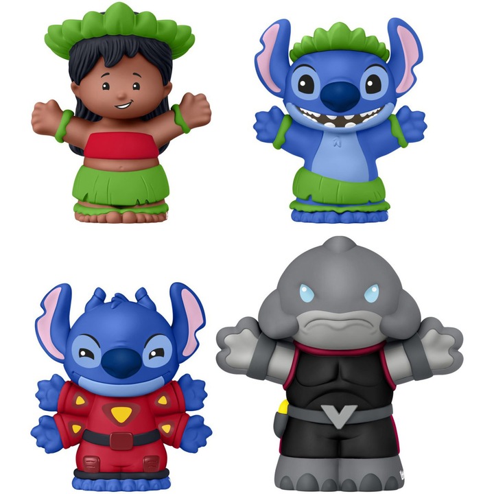 Комплект 4 фигурки Fisher Price Little People Collector - Disney Lilo & Stitch