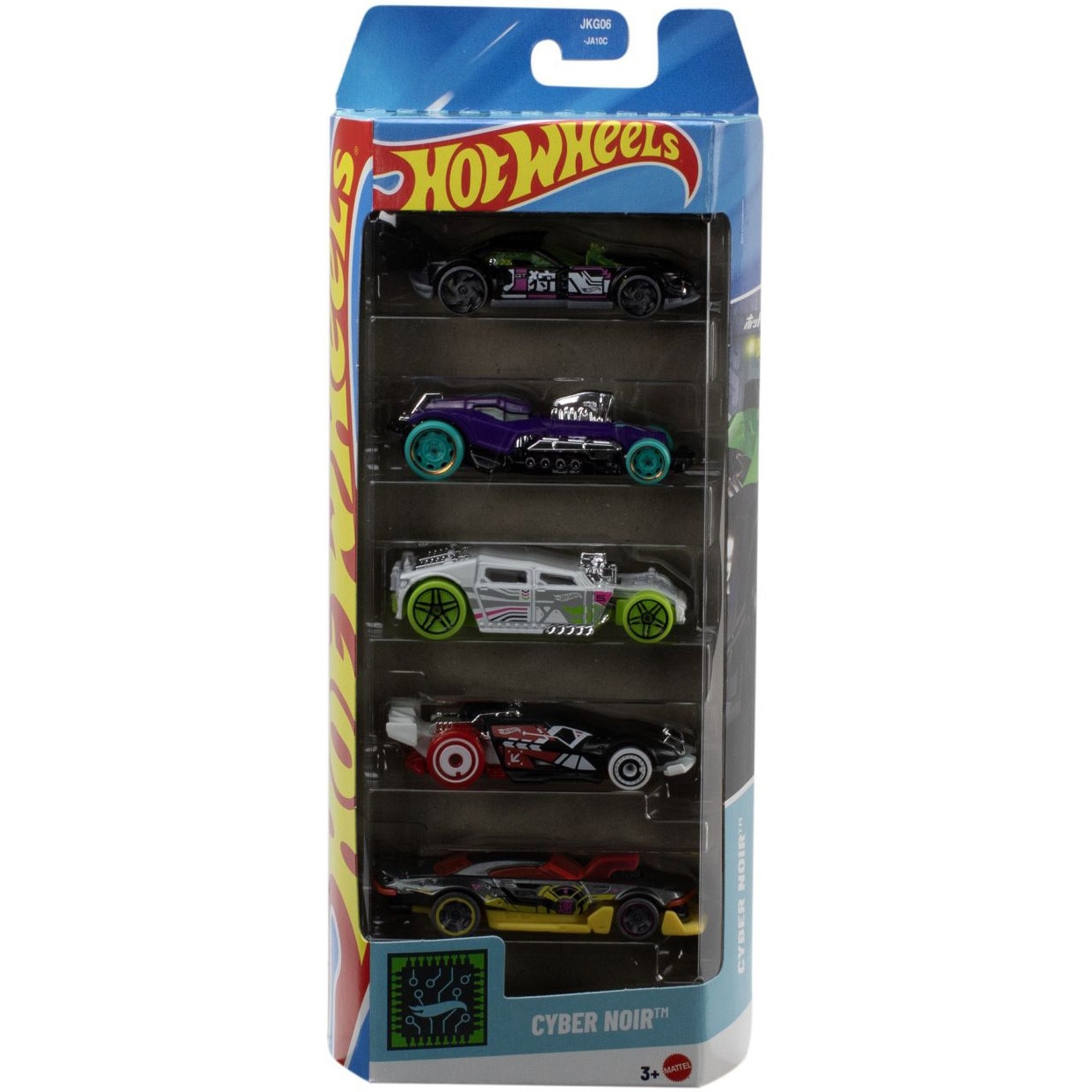 Set 5 masinute Hot Wheels, Cyber Noir