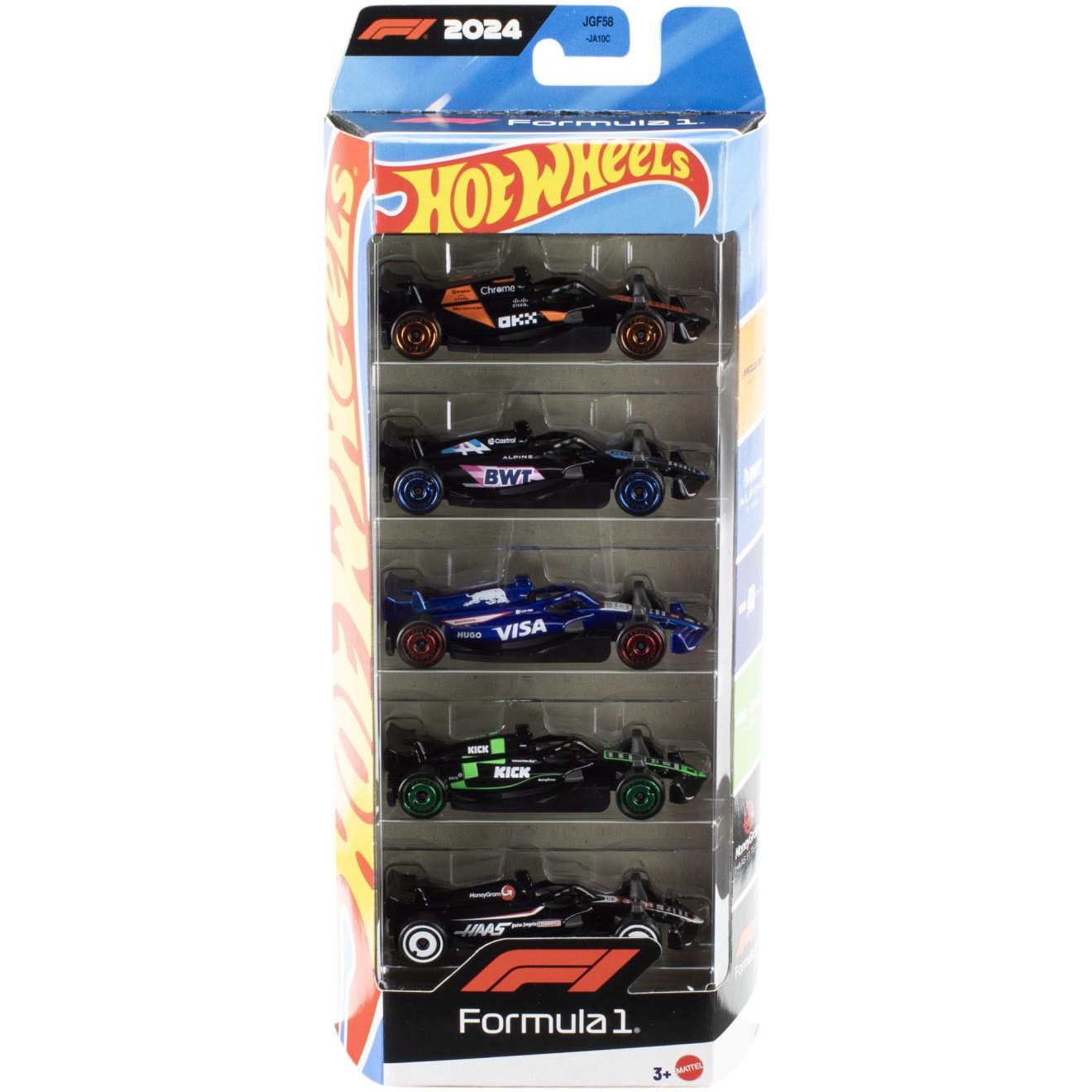 Set 5 masinute Hot Wheels - Formula 1 2024