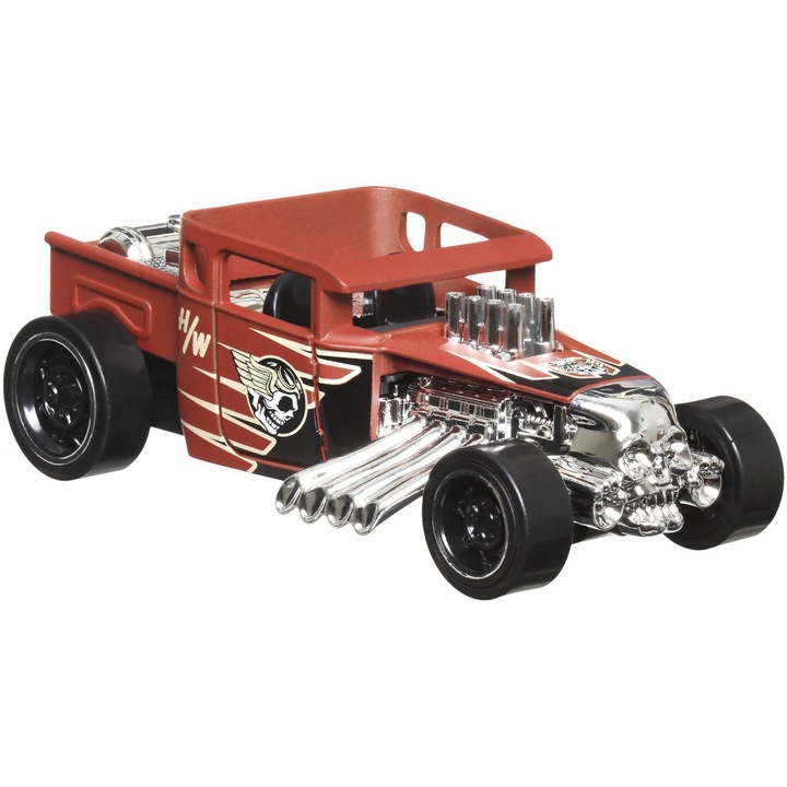Количка Hot Wheels Pull Back, Bone Shaker, 1:43