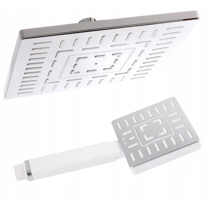 Set Dus Plafoniera si Pare Dus, Cromat, Anti-Calc