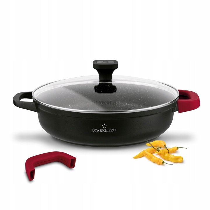 Starke Pro Ochre 28 cm márvány indukciós serpenyő fedővel