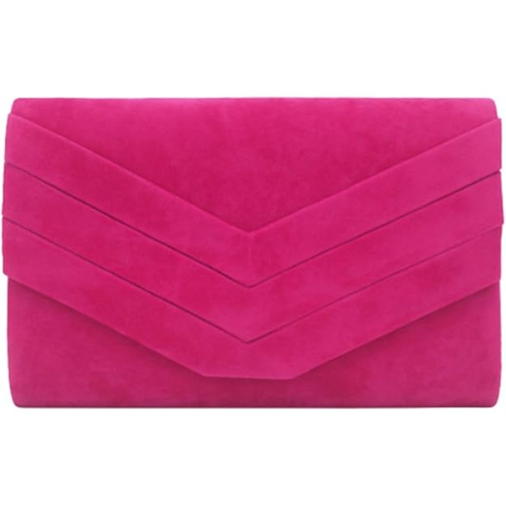 Elegáns művelúr kézitáska, levehető pánttal, 15x24x6cm, többszínű