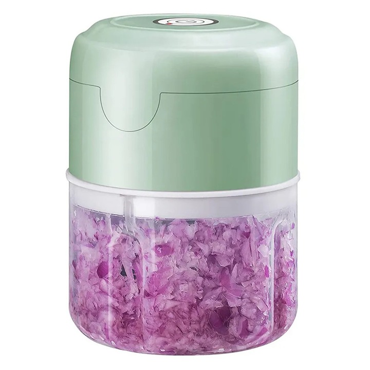 Konyhai robotgép, zöld, 9.5x8.3cm, ebéddobozzal és USB kábellel