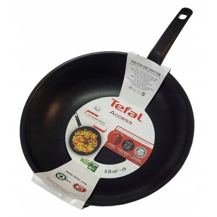 Тройна Wok Tefal Access 28cm - Газ, Електрически, Керамичен