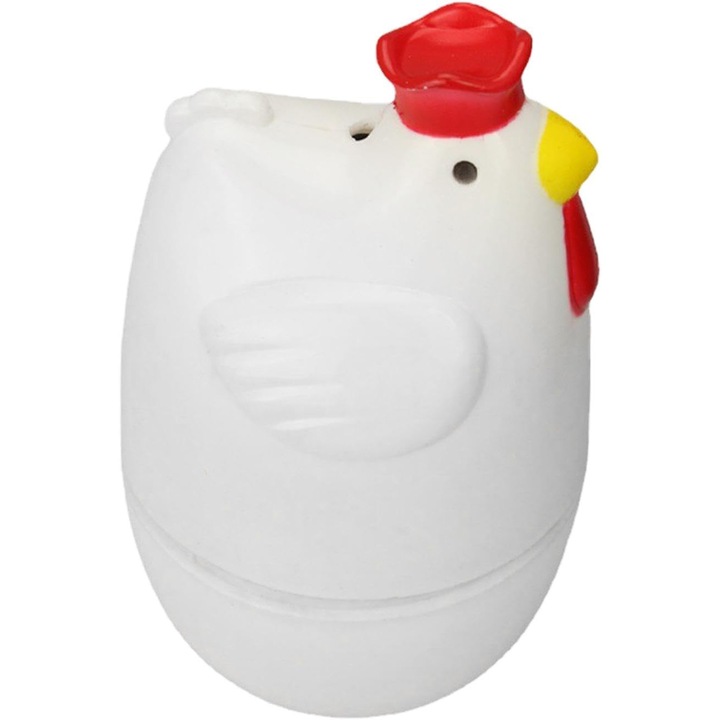 Gatitor de oua cu microunde, forma de pui, capacitate 1 ou, accesorii creative de gatit, colorat, compact