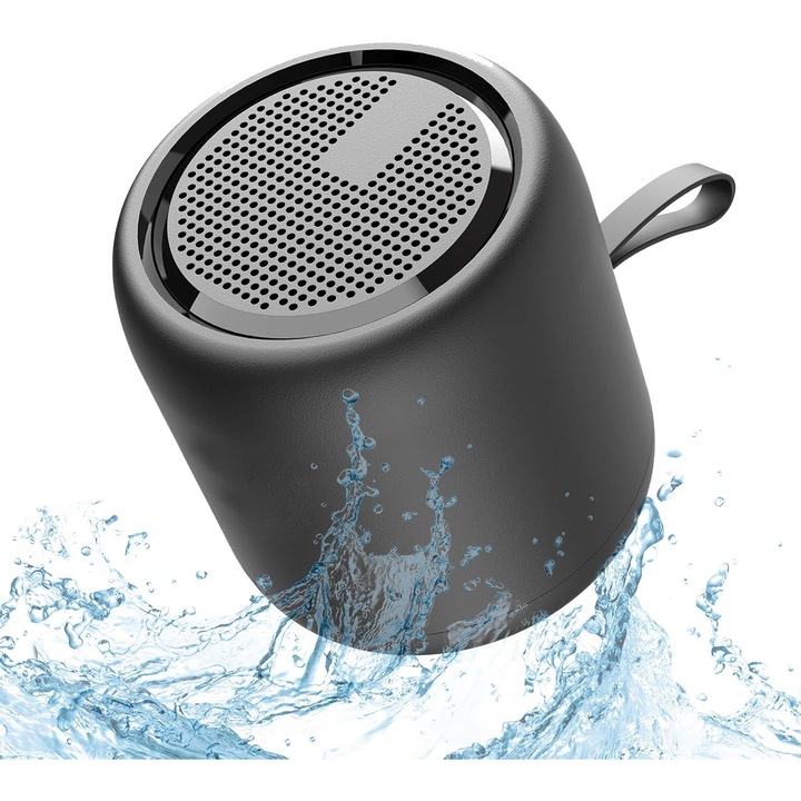 Boxa portabila Bluetooth, sunet surround HD, bass imbunatatit, impermeabil IPX4, 3W
