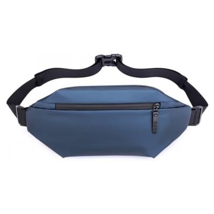 Vízálló válltáska, 15x38cm, kék, 3 zsebbel, szett férfiaknak, nőknek, szabadtéri tevékenységekhez