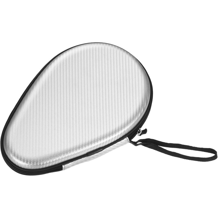Husa pentru palete de tenis de masa, argintie, 280x180x50mm