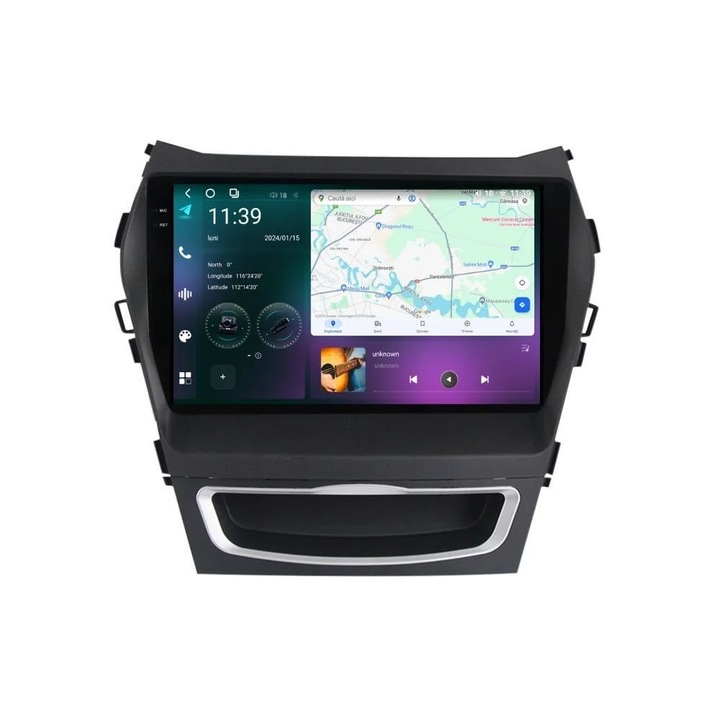 Navigatie Hyundai Santa Fe IX45 2010-2018 2K QLED 12GB 256GB 8 Core 4G