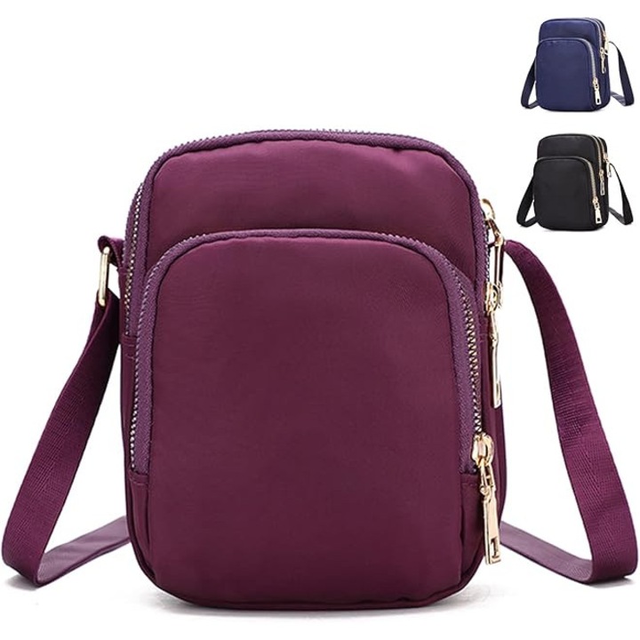 Többfunkciós telefontáska, rekeszekkel, kompatibilis akár 6.7 hüvelykes telefonokkal