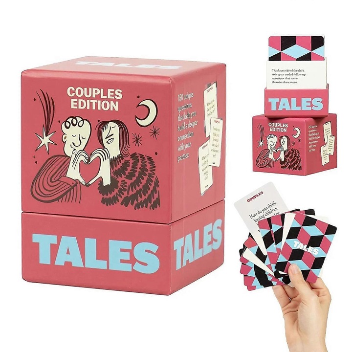 Beszélgetőkártya készlet pároknak, 150 kérdés, hordozható kivitel