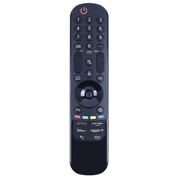 Ергономично дистанционно управление за телевизор LG, модел AKB76039901, разстояние на предаване 1-8м, материал ABS