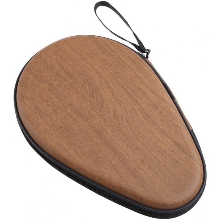 Husa pentru rachete de tenis de masa, design gura de dovleac, material EVA, protectie suplimentara