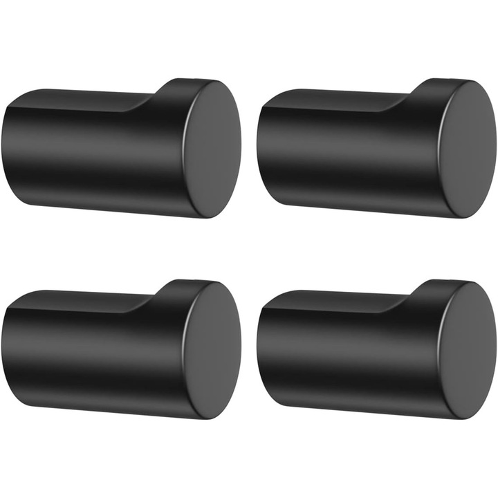 Ruhatartó kampók, fém, oszlopos kialakítás, 5 kg teherbírás, minimalista stílus, 4 db