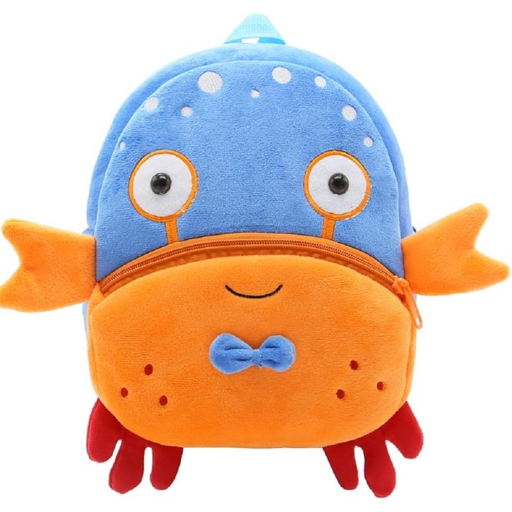 Rucsac pentru copii, design animal, portocalie, 3-6 ani