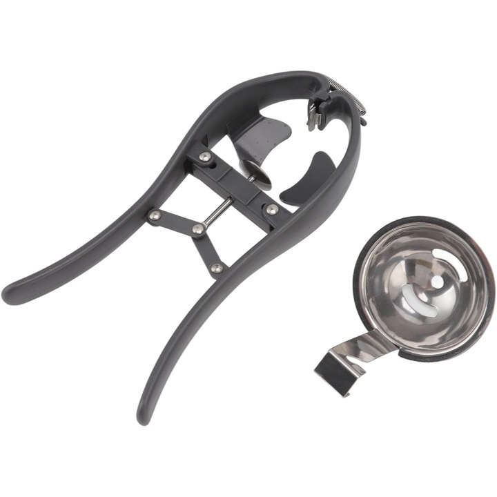 Automata rozsdamentes acél tojásverő, tojásszétválasztó, rugós kivitel, szürke