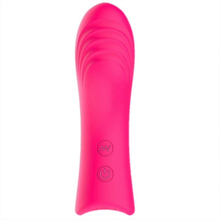 Szilikon ujjvibrátor, 10.3x3.65cm, 1 rezgésmód, rózsaszín