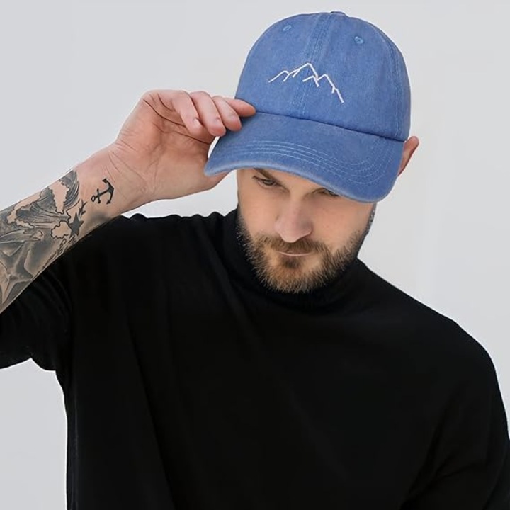 Sapca unisex, Bumbac, Reglabila, Albastru