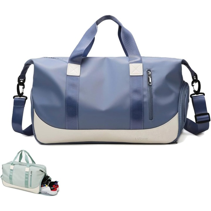 Sporttáska, cipőtartó rekesszel, vízálló, nagy kapacitású, 18x25x22cm, 1 db-os szett