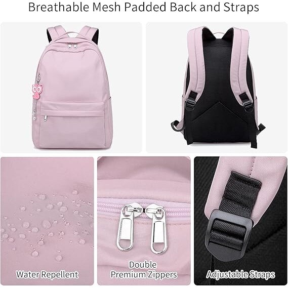 Rucsac casual, 42x30x14cm, 400g, impermeabil, pentru laptop de 14 inch, violet