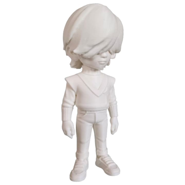 Figurina Mystery Saja, IMALDI PRO, K-pop Fantasy, alb, 13cm, realizata din PLA, bust cu detalii 3D