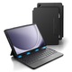 Husa Cu Tastatura Dexnor Pentru Samsung Galaxy Tab A9+ Plus 11 Inch 2023, Husa Cu Tastatura Cu Trackpad Magnetic Multi-Touch, Iluminare Din Spate, Suport Pentru Creion, Tastatura Bluetooth Ultrausoara, Qwertz, Neagra